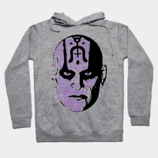 Quan Chi text portrait Hoodie